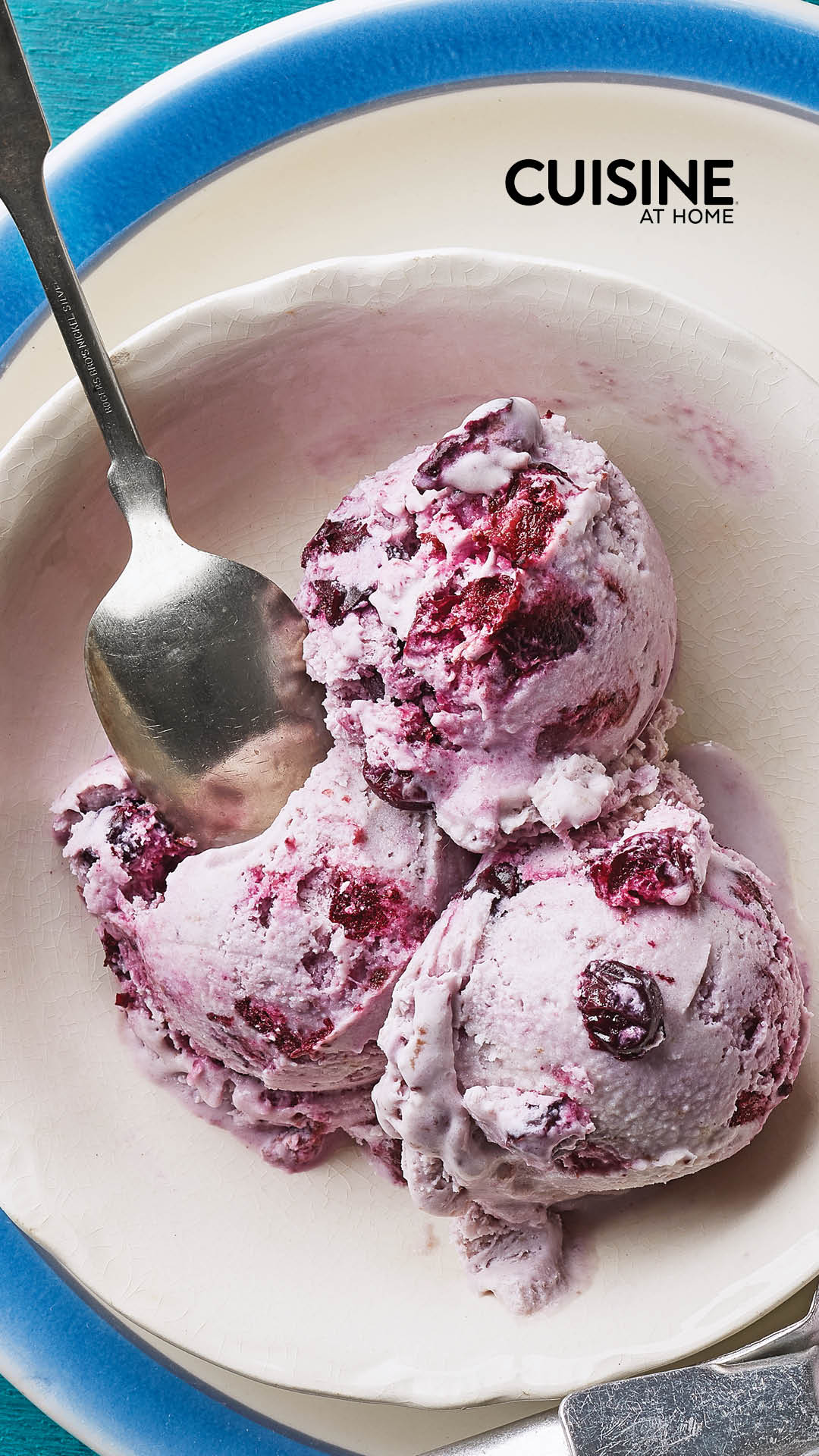 Free Mobile Wallpaper iOS iPhone Android - August 2022 - Cuisine at Home - Summer aesthetic food cooking homemade ice cream blueberry cheesecake dessert