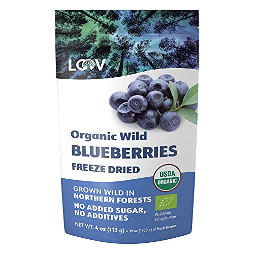 LOOV Wild Organic Dried Blueberries