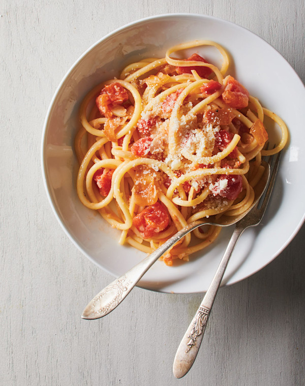 Amatriciana with Bucatini