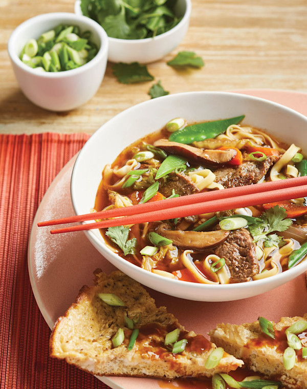 Asian Steak & Noodle Soup