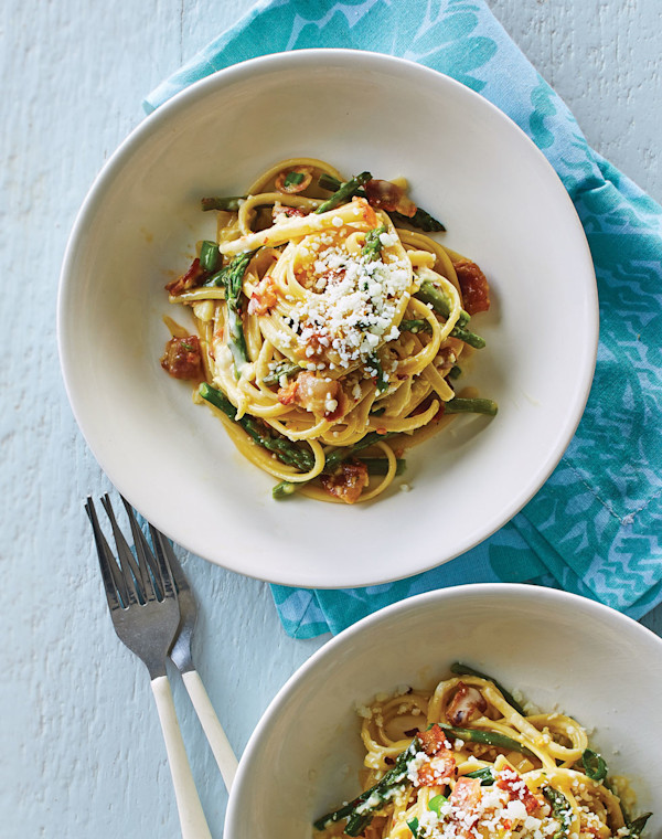 Bacon & Asparagus Carbonara