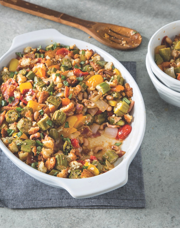 Baked Okra and Tomato Casserole