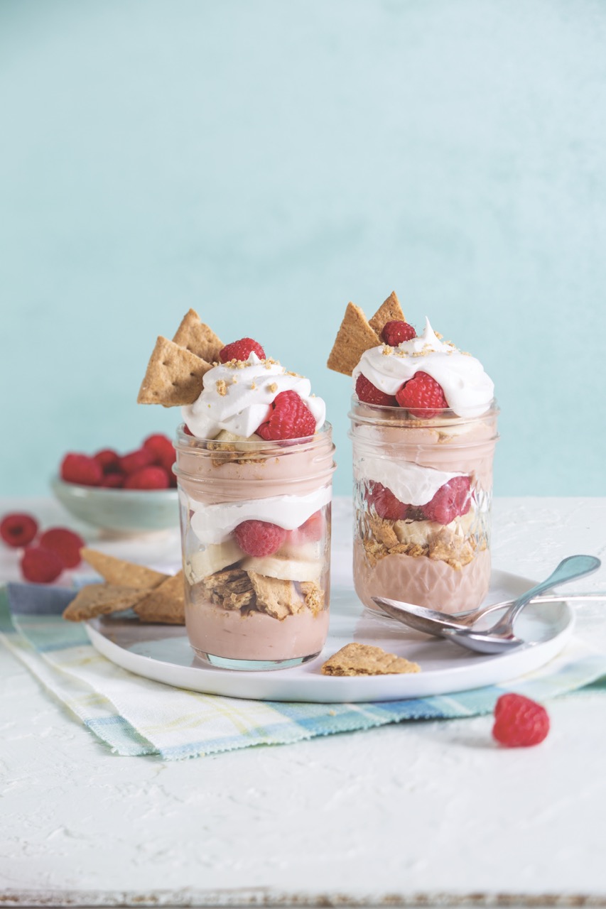 Raspberry-Banana Pudding
