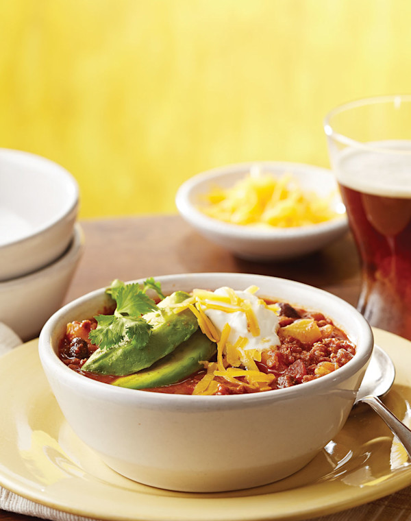 Beef & Chorizo Chili with Hominy