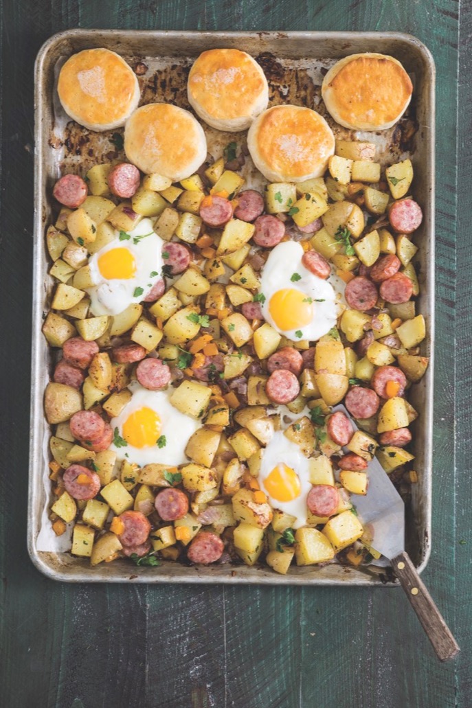 Sheet Pan Breakfast for Dinner