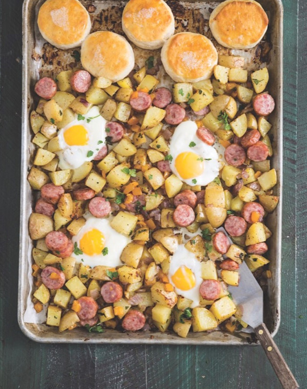 Sheet Pan Breakfast for Dinner