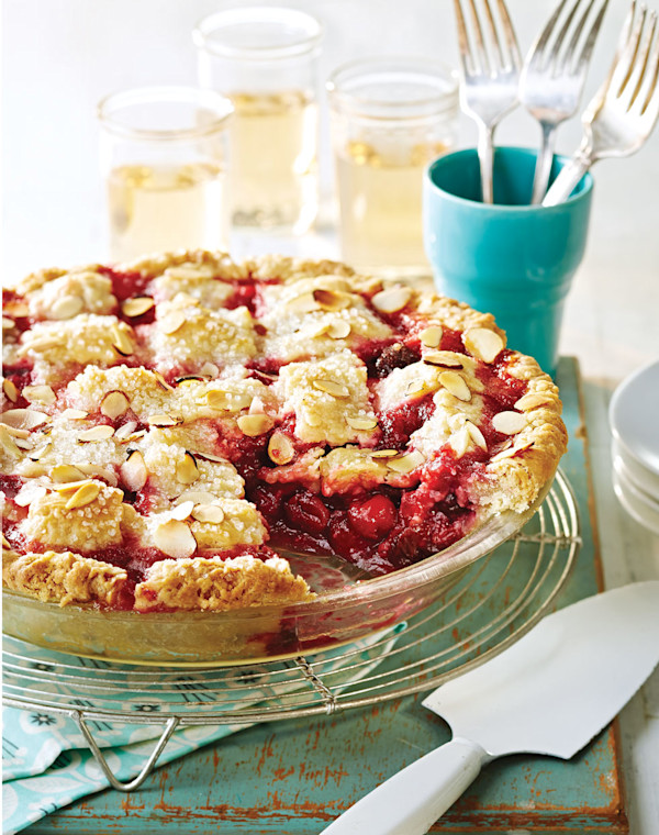 Cherry-Almond Pie with Lattice Top