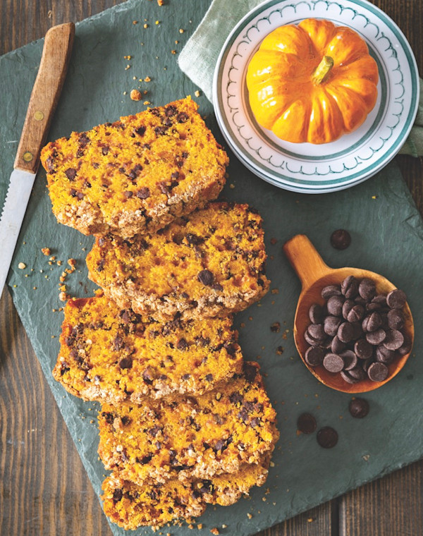 Pumpkin-Chocolate Chip Streusel Loaves