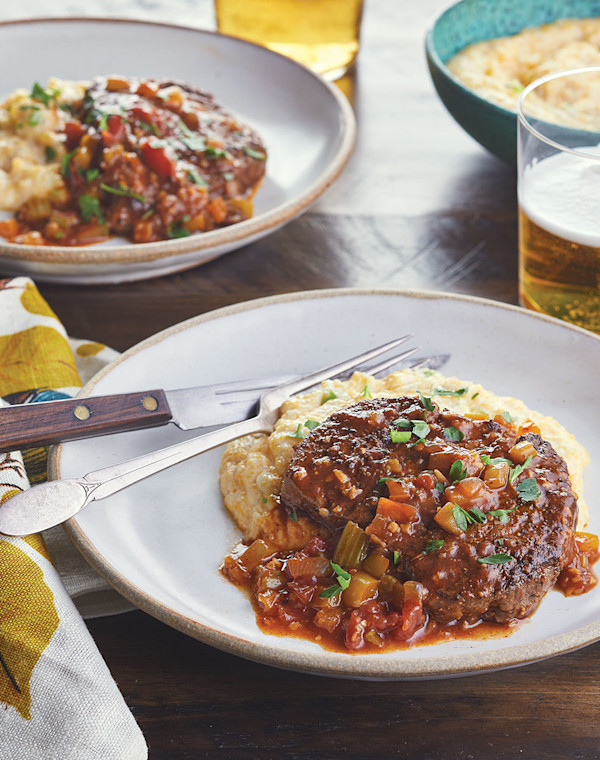 Creole Beef Tenderloin Filets with trinity sauce