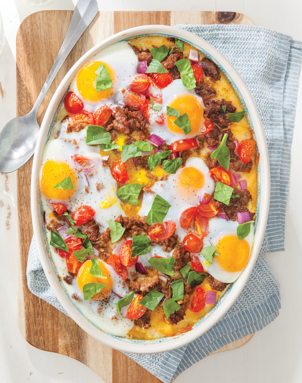 Eggs, Sausage, and Grits Casserole