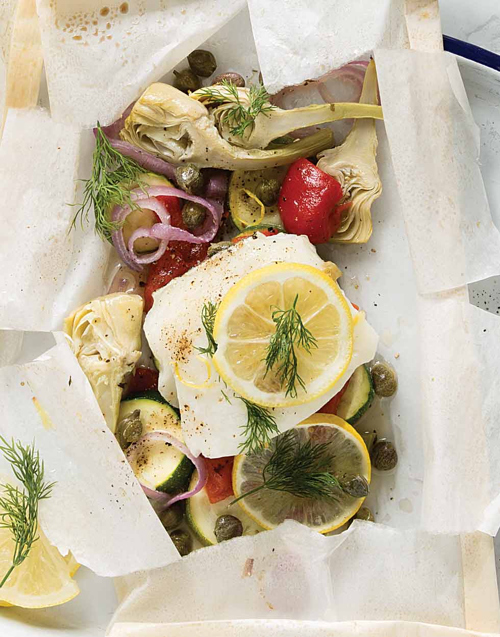 Grouper with Dill and Capers