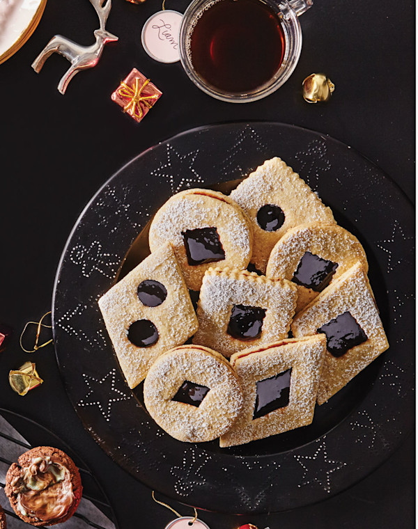 Hazelnut-Brown Butter Linzer Cookies