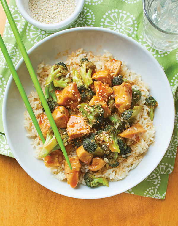 Instant Pot Honey-Sesame Chicken & Broccoli