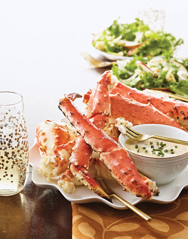 King Crab Legs with Champagne Beurre Blanc