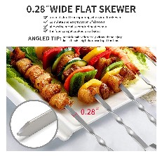 LANNEY Metal Kabob Skewers