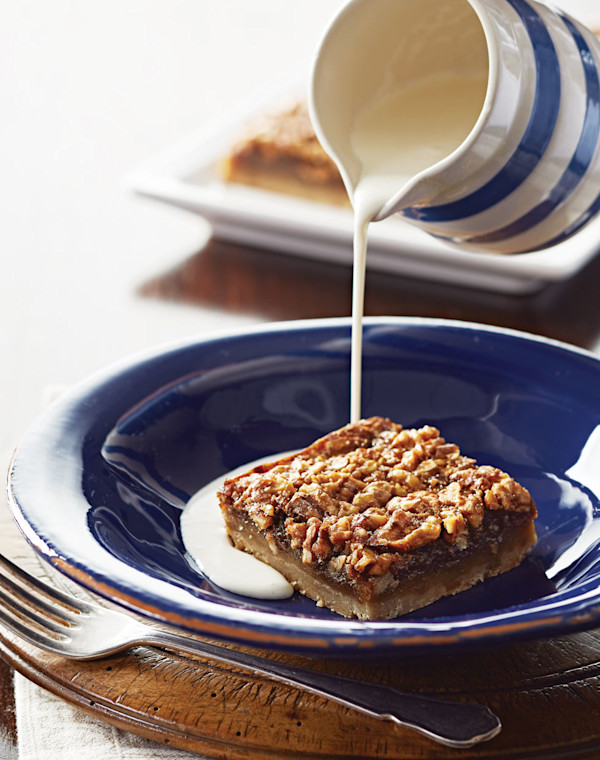 Maple-Walnut Bars with shortbread crust