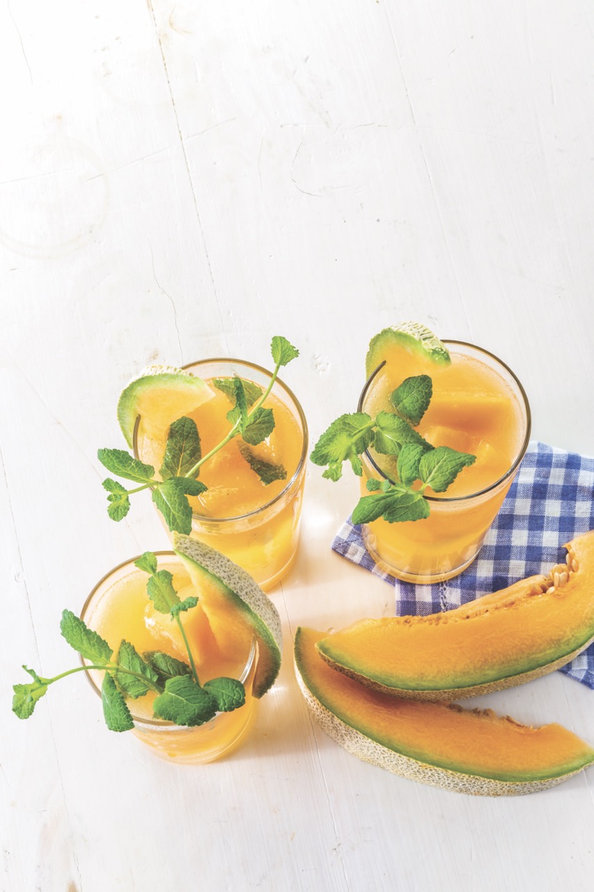 Minty Melon Mojitos