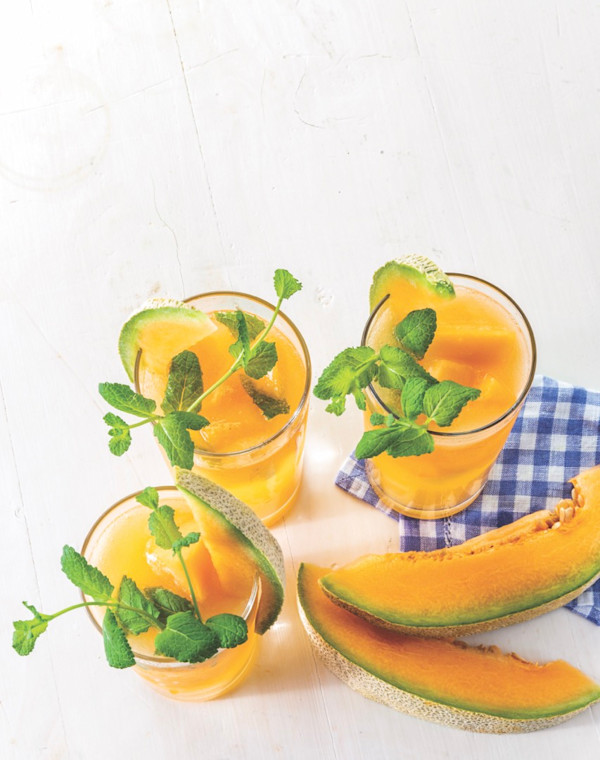 Minty Melon Mojitos