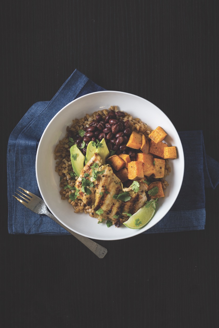 Mojo Chicken Farro Bowls