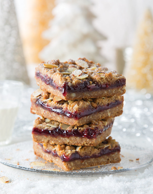 Mulling Spice Jam Bars