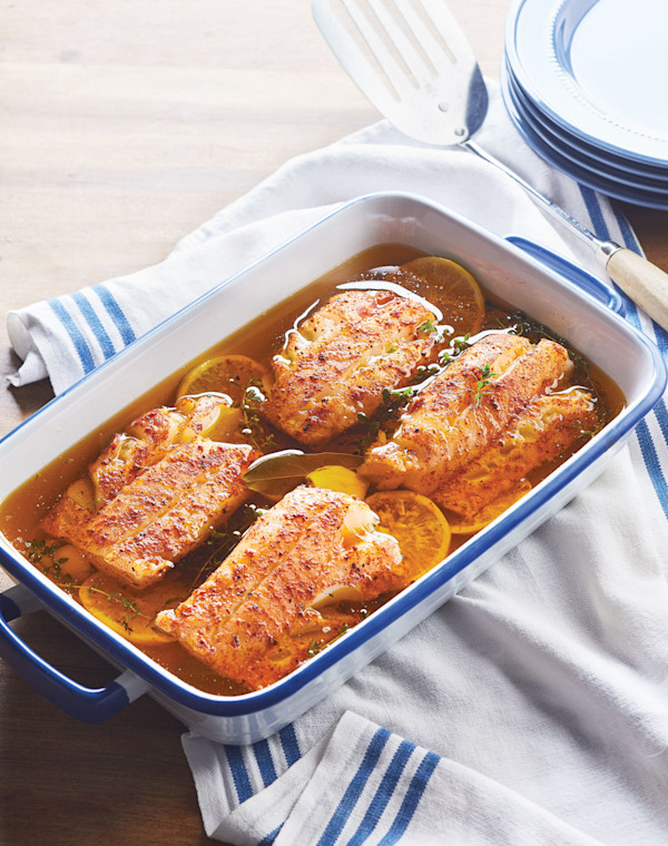 Olive Oil-Poached Cod 