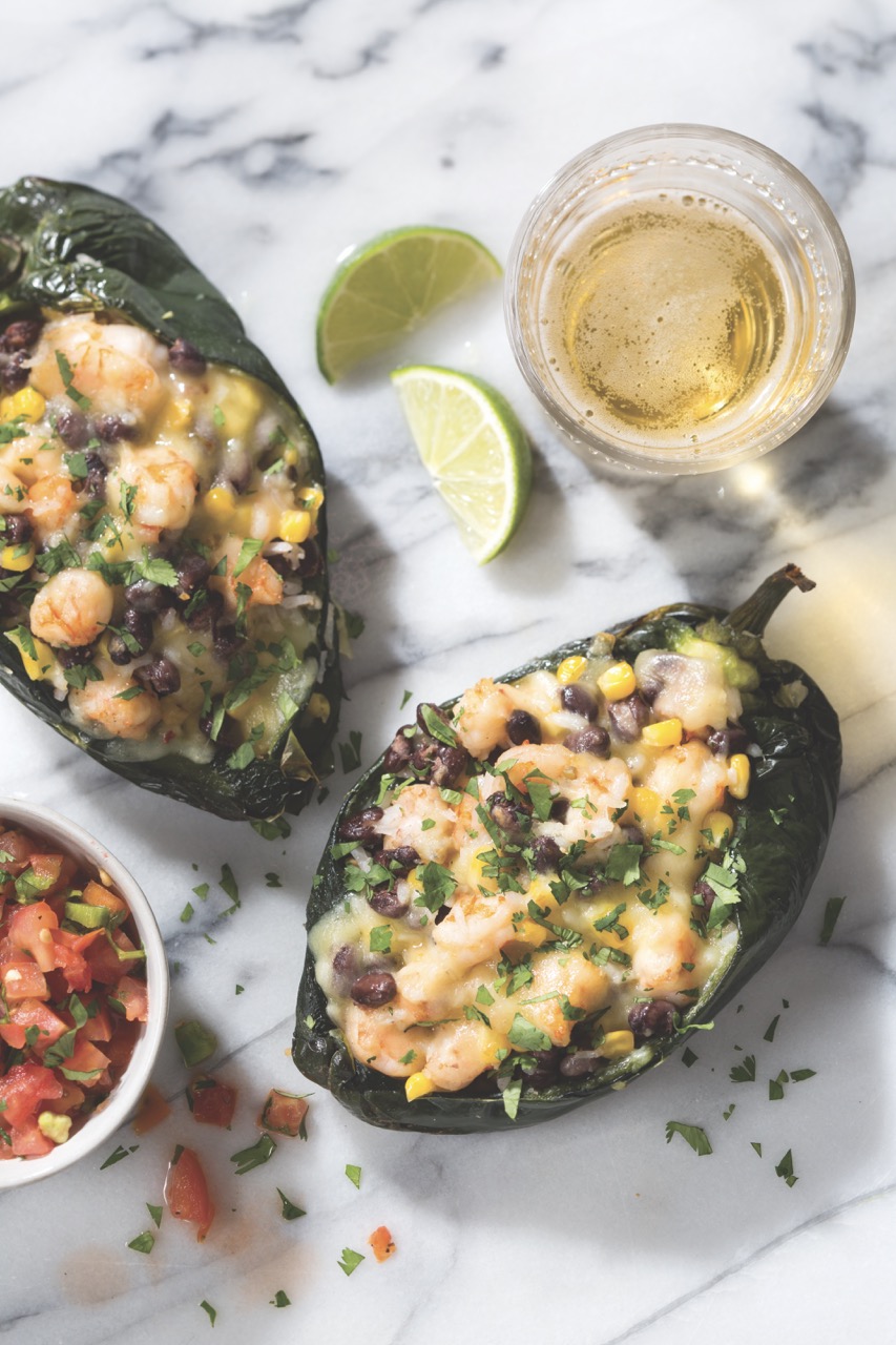 Shrimp Chiles Rellenos