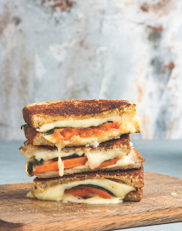 Persimmon Grilled Cheese Sandwiches
