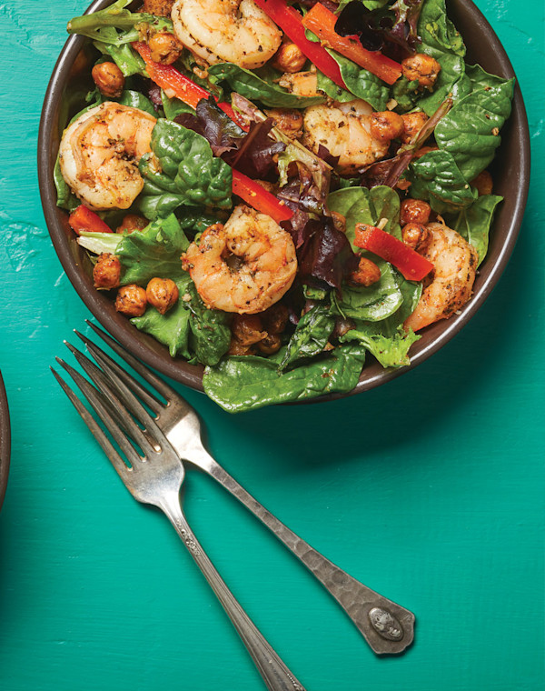 Shrimp & Chickpea Salad