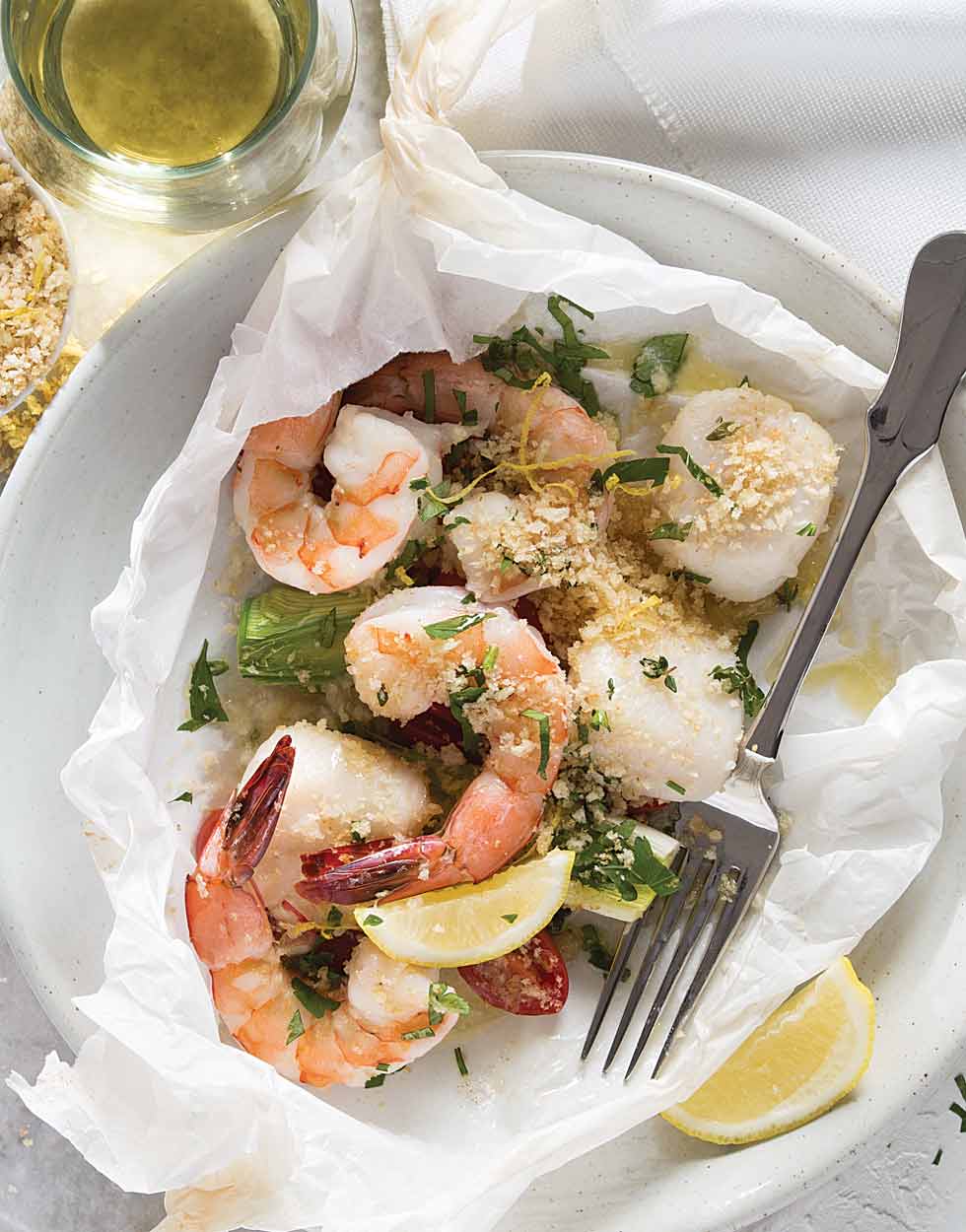 Shrimp and Scallops with Herbs