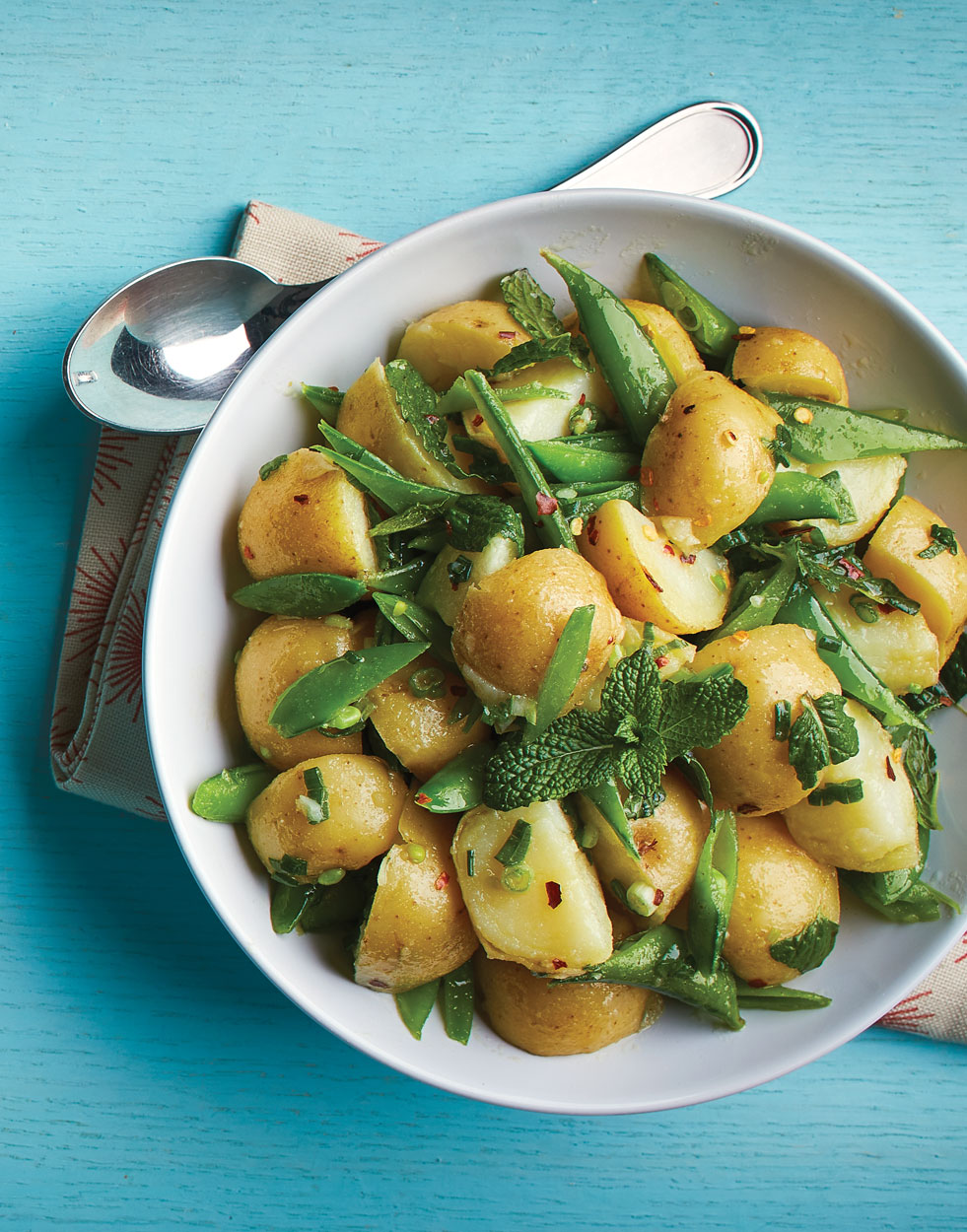Snap Pea & Potato Salad with Mint and Honey