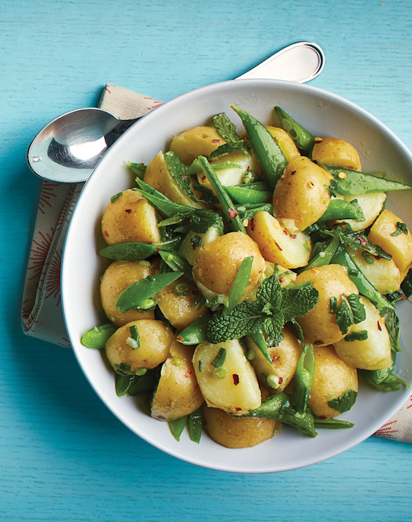 Snap Pea & Potato Salad with Mint and Honey