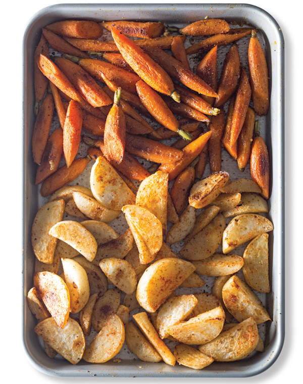 Spicy Roasted Turnips and Carrots