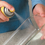 Thoroughly coat the pan with nonstick spray or butter, which will reduce sticking and make it easy to remove the baked loaf.
