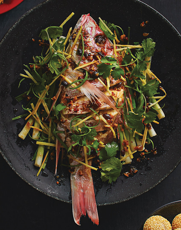 Steamed Whole Fish with fermented black bean sauce
