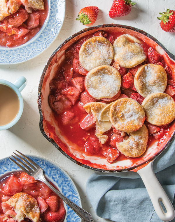 Strawberry-Ginger Cobbler