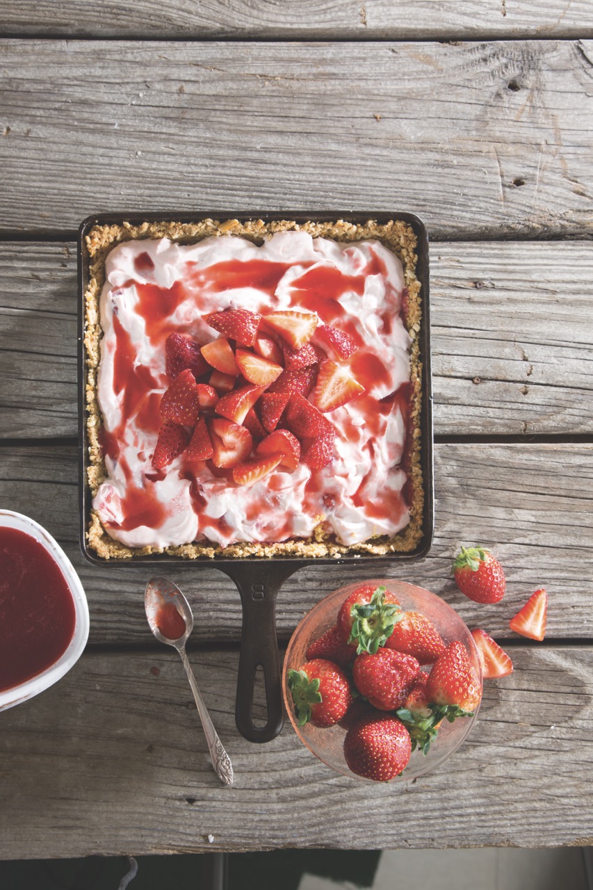 Strawberry Pretzel Tart