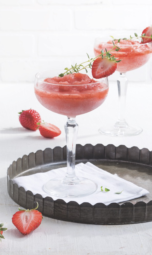 Frozen Strawberry- Aperol Cocktail