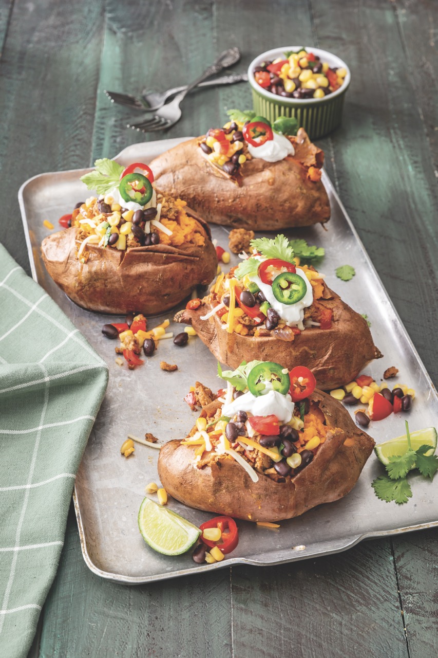 Tex-Mex–Style Stuffed Sweet Potatoes