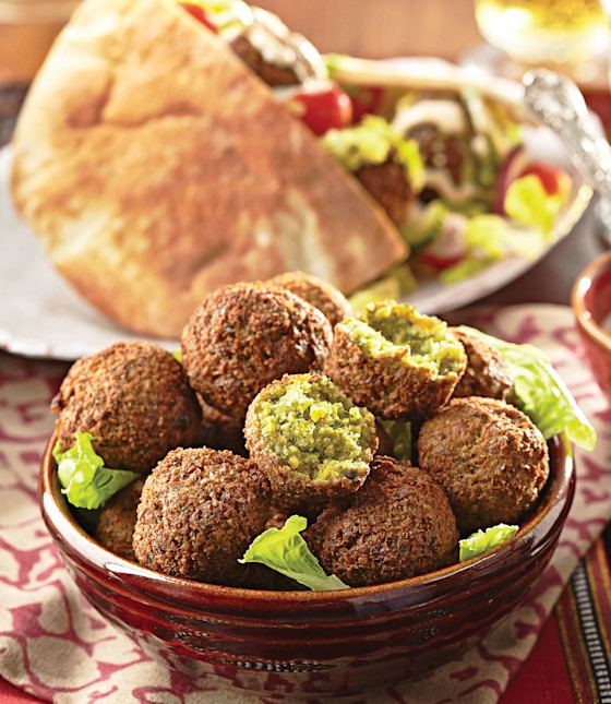 Three-Herb Falafel with Tahini Sauce