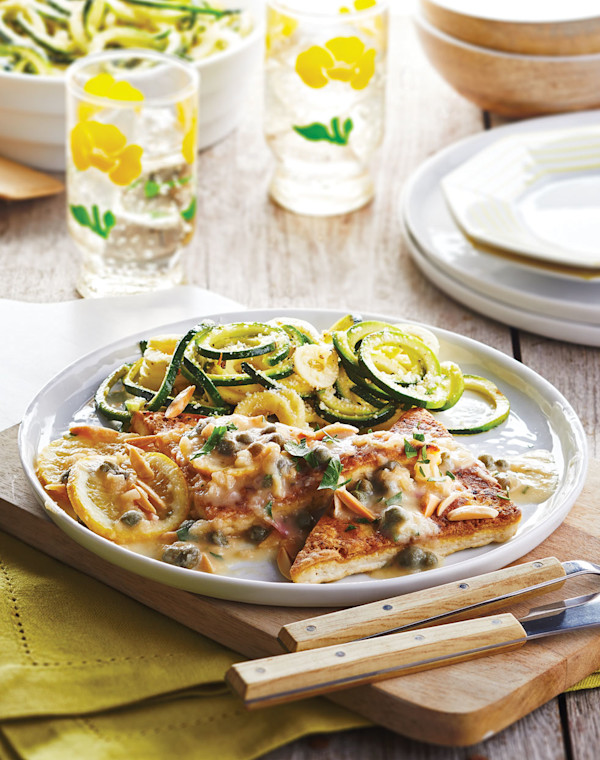 Tofu Piccata with Almonds