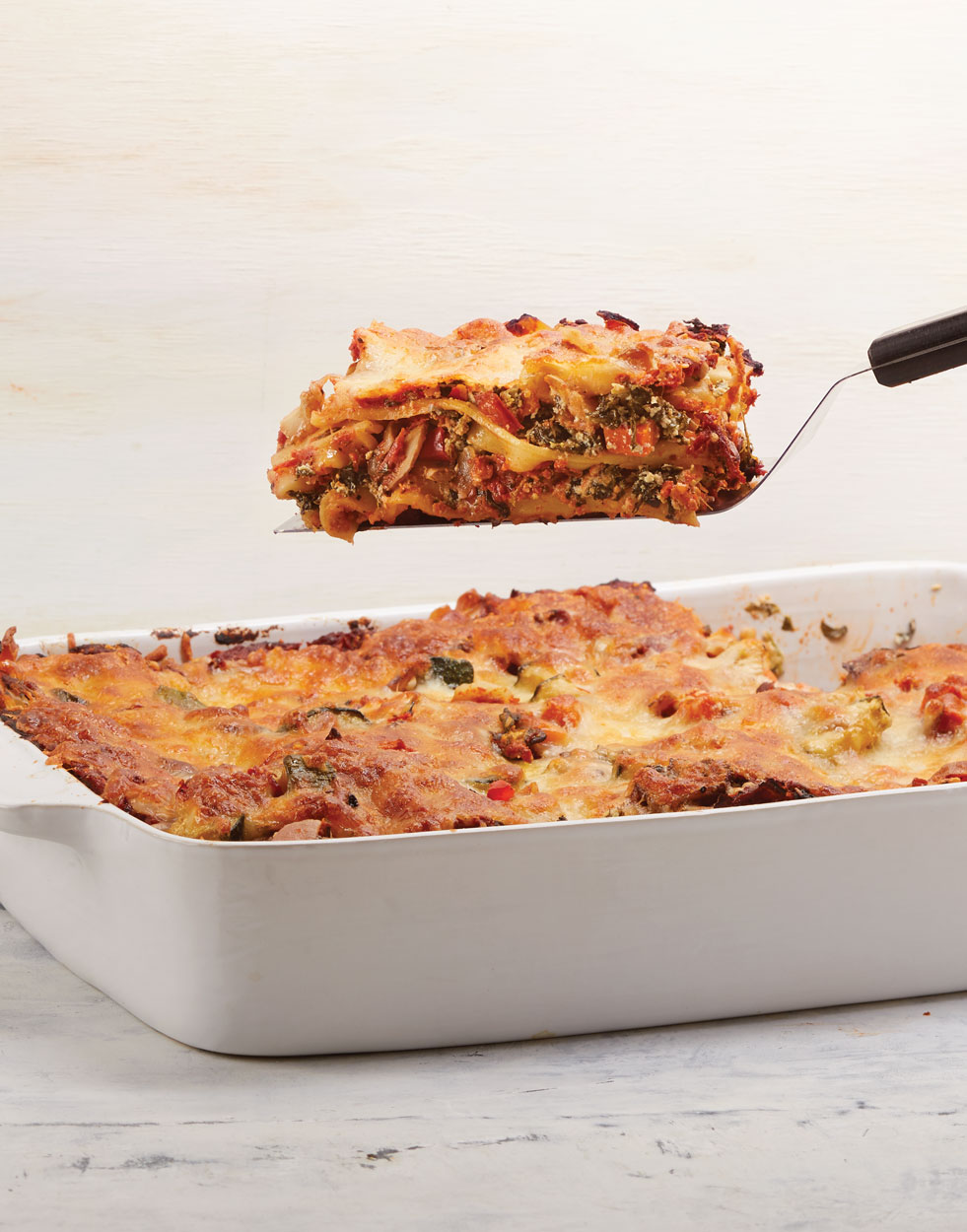 Vegetarian Lasagna with tofu ricotta