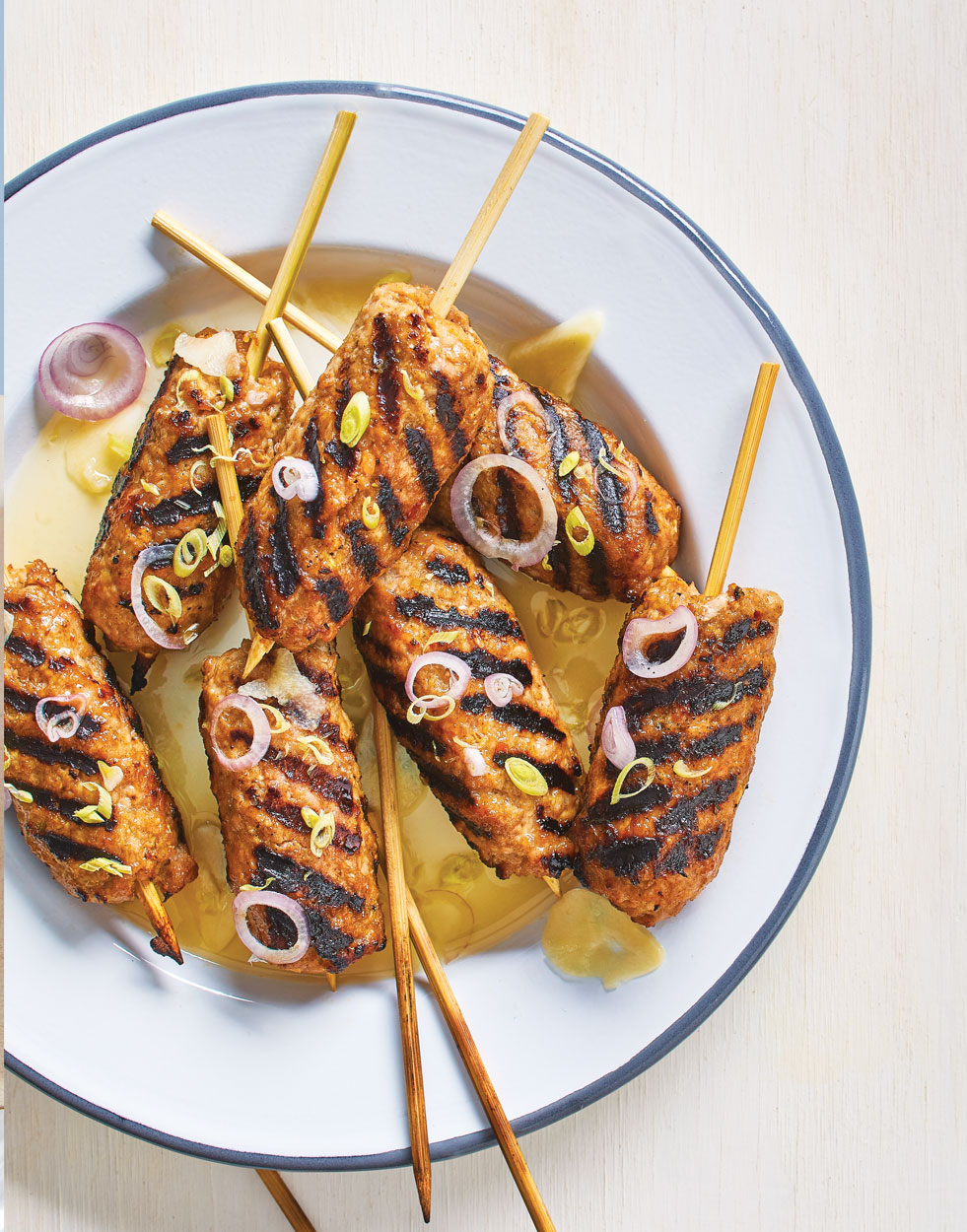 Vietnamese Pork Skewers with sweet & sour sauce