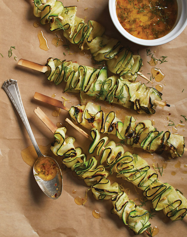 Zucchini “Burnt Ends” with herb butter and lemon