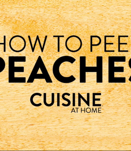 How to Peel Peaches
